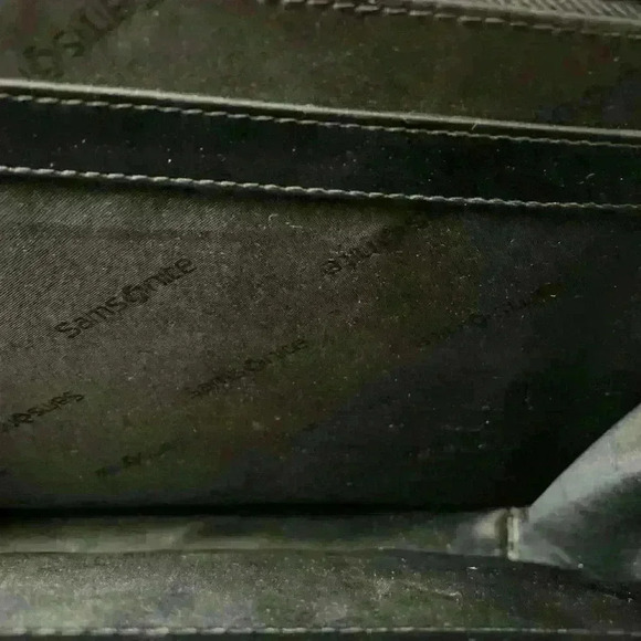 Samsonite Black Business Briefcase /Portfolio with handles 15Wx 11h - Picture 5 of 14